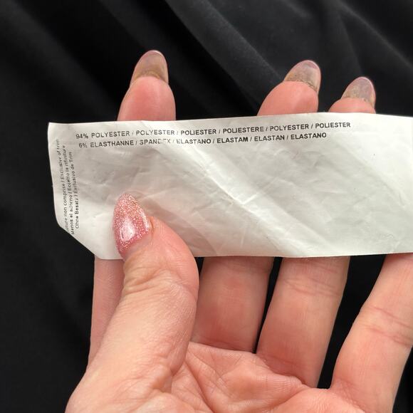 Joseph Ribkoff Jacket Women 6 Open Front Waterfall Cardigan Formal Midi Black - Picture 7 of 13